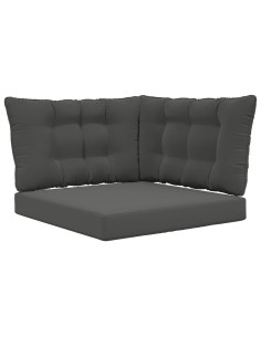 Cuscino per divano da esterno 3 pcs Antracite Poliestere 2