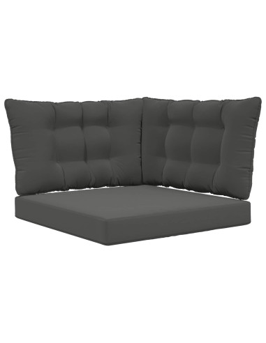 Cuscino per divano da esterno 3 pcs Antracite Poliestere