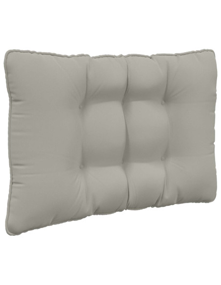 Cuscino per divano da esterno 3 pcs Grigio Poliestere