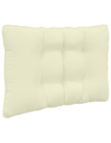 Cuscino per divano da esterno 3 pcs Crema Poliestere