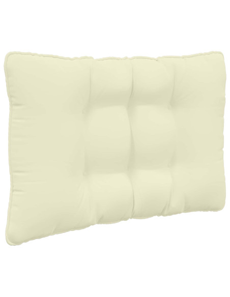 Cuscino per divano da esterno 3 pcs Crema Poliestere