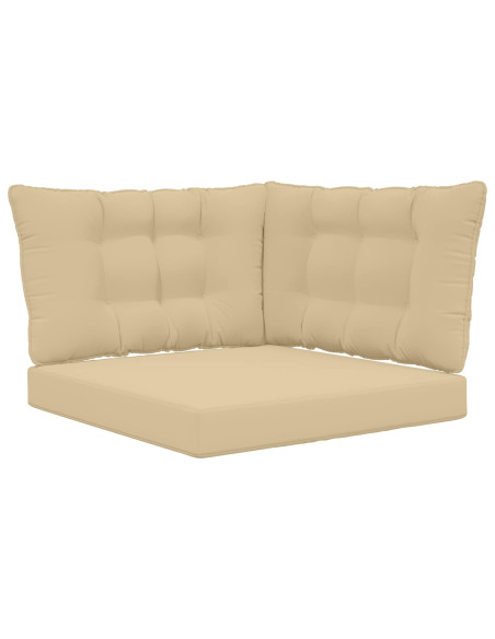 Cuscino per divano da esterno 3 pcs Beige Poliestere