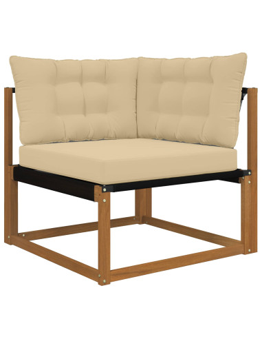 Cuscino per divano da esterno 3 pcs Beige Poliestere