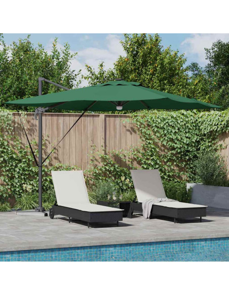 Parasol Roma Verde 286 x 284 x 270 cm Alluminio e Poliestere
