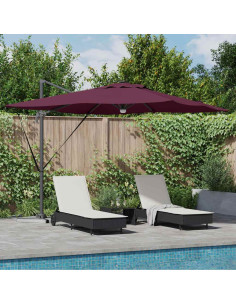Parasol Roma Rosso 286 x 284 x 270 cm Alluminio e Poliestere