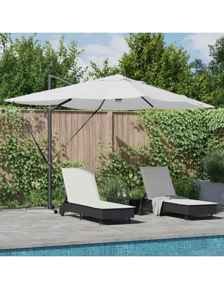 Ombrellone Sabbia 351 x 250 x 253 cm Poliestere e Alluminio
