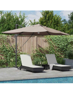Ombrellone Talpa 351 x 250 x 253 cm Poliestere e Alluminio