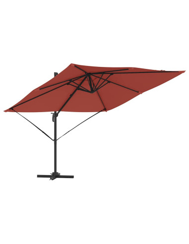 Parasol Roma Rosso 286 x 284 x 265 cm Alluminio e Poliestere