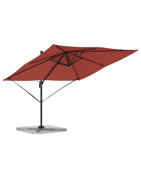 Parasol Roma Rosso 286 x 284 x 265 cm Alluminio e Poliestere
