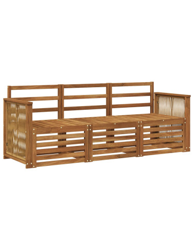Set divani 3 pcs Legno di Acacia Massello