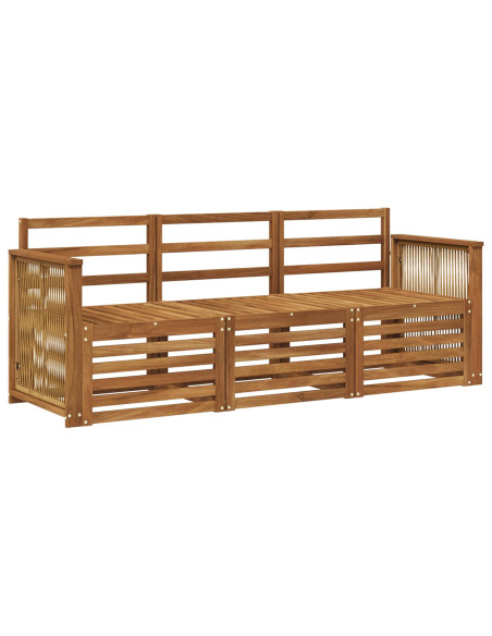 Set divani 3 pcs Legno di Acacia Massello