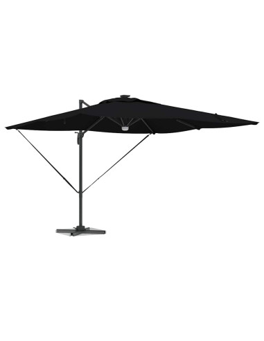 Parasol Roma Nero 286 x 284 x 270 cm Alluminio e Poliestere