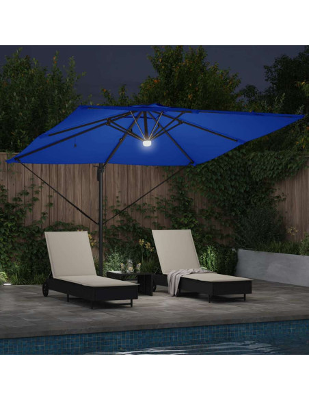 Parasol Roma Blu 286 x 284 x 270 cm Alluminio e Poliestere