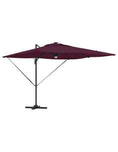 Parasol Roma Rosso 286 x 284 x 270 cm Alluminio e Poliestere 2