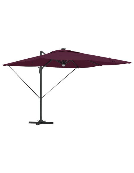 Parasol Roma Rosso 286 x 284 x 270 cm Alluminio e Poliestere