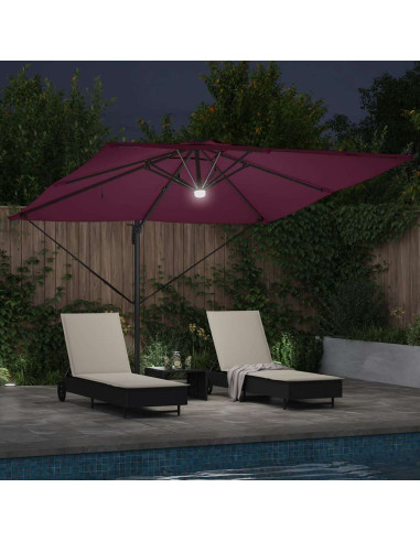 Parasol Roma Rosso 286 x 284 x 270 cm Alluminio e Poliestere