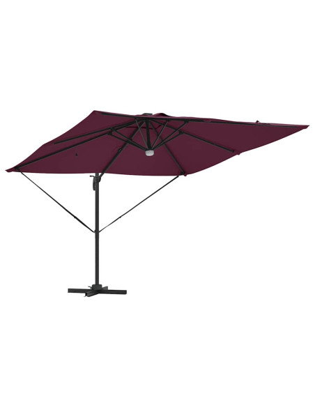 Parasol Roma Rosso 286 x 284 x 270 cm Alluminio e Poliestere