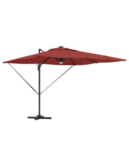 Parasol Roma Rosso 286 x 284 x 270 cm Alluminio e Poliestere