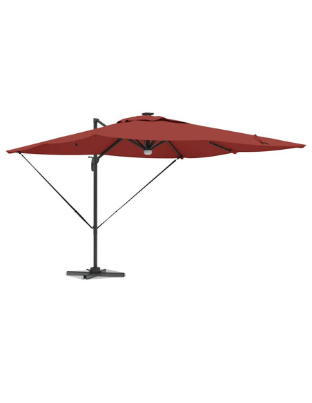 Parasol Roma Rosso 286 x 284 x 270 cm Alluminio e Poliestere