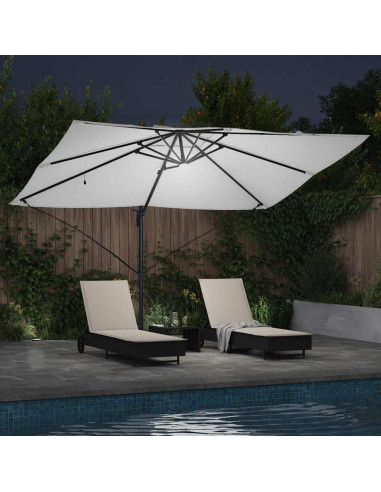 Ombrellone Sabbia 351 x 250 x 253 cm Poliestere e Alluminio