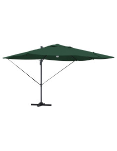 Ombrellone Verde 351 x 250 x 253 cm Poliestere e Alluminio 2