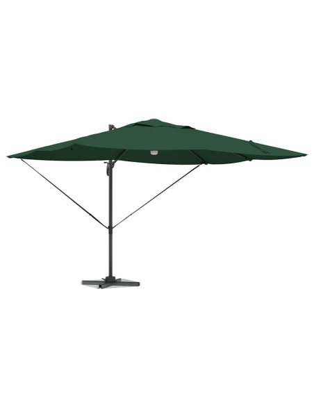 Ombrellone Verde 351 x 250 x 253 cm Poliestere e Alluminio