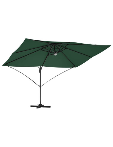 Ombrellone Verde 351 x 250 x 253 cm Poliestere e Alluminio