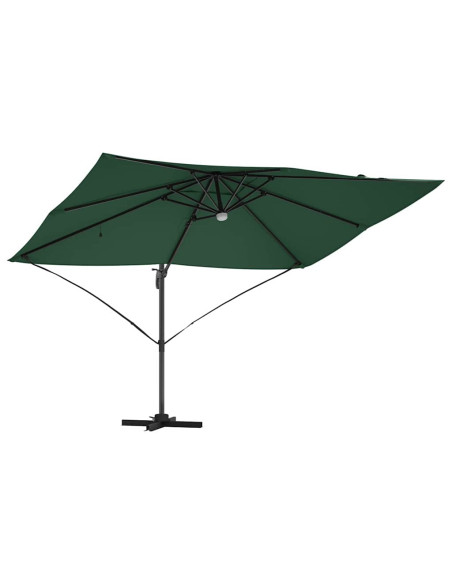 Ombrellone Verde 351 x 250 x 253 cm Poliestere e Alluminio