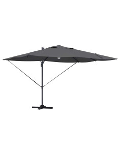 Ombrellone Antracite 351 x 250 x 253 cm Poliestere e Alluminio 2