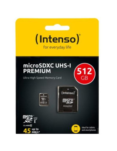 MICRO SD CON ADATTATORE 512GB UHS-I