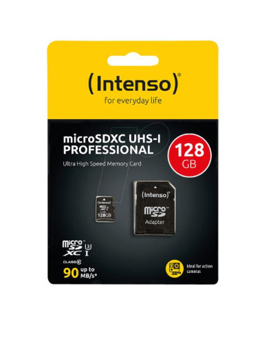 MICRO SD CON ADATTATORE 128GB UHS