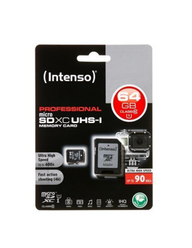 MICRO SD CON ADATTATORE 64GB UHS