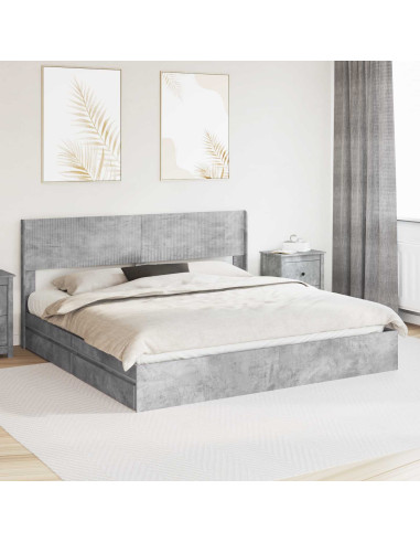 Struttura del letto con stoccaggio e testata 3 pcs