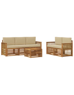 Set divani Legno di Acacia Massello