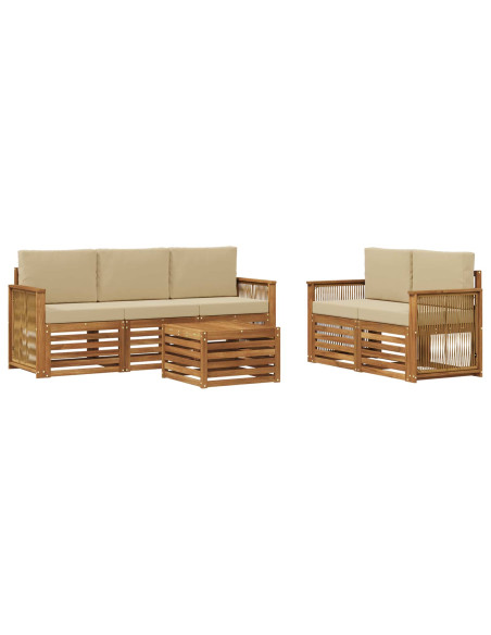 Set divani Legno di Acacia Massello