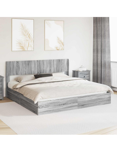 Struttura del letto con stoccaggio e testata 3 pcs