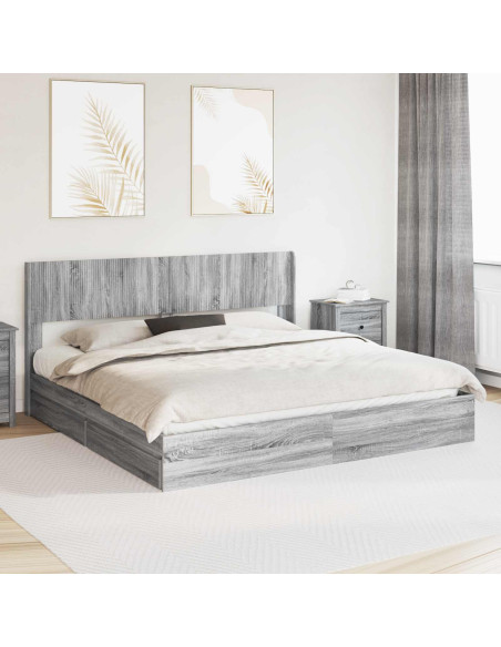 Struttura del letto con stoccaggio e testata 3 pcs