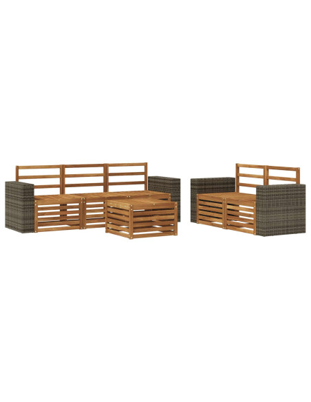 Set divani Legno di Acacia Massello