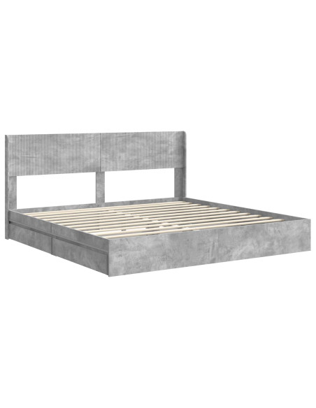 Struttura del letto con stoccaggio e testata 3 pcs