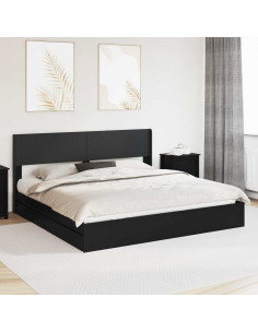 Struttura del letto con stoccaggio e testata 3 pcs