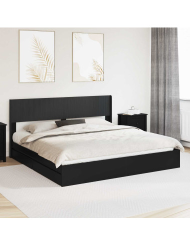 Struttura del letto con stoccaggio e testata 3 pcs
