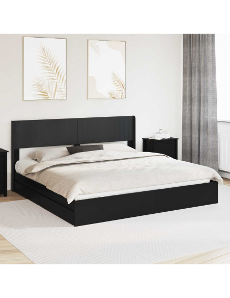 Struttura del letto con stoccaggio e testata 3 pcs