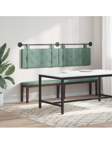 Testata appesa Verde Mare 190 x 55 x 5 cm Velluto