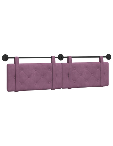 Testata appesa Montaggio a parete Viola 190 x 55 x 5 cm Velluto