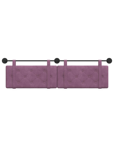Testata appesa Montaggio a parete Viola 190 x 55 x 5 cm Velluto
