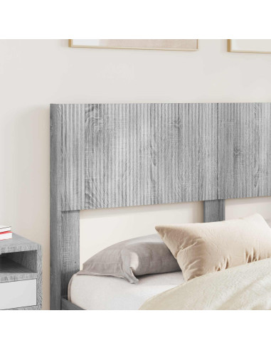 Struttura del letto con stoccaggio e testata Sonoma grigio