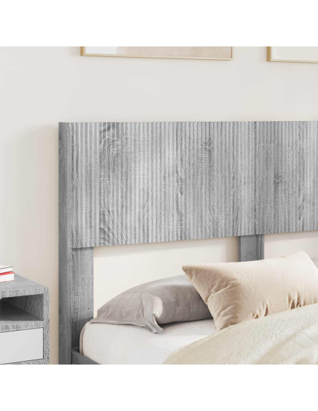 Struttura del letto con stoccaggio e testata Sonoma grigio