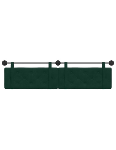 Testata appesa Verde Scuro 210 x 55 x 5 cm Velluto