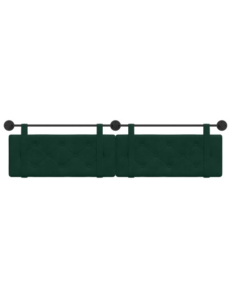 Testata appesa Verde Scuro 210 x 55 x 5 cm Velluto