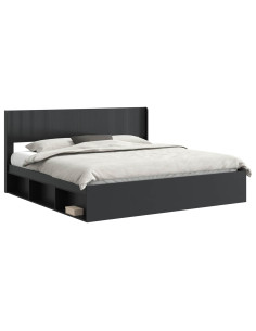Struttura del letto con stoccaggio e testata 3 pcs 2